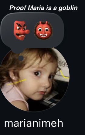 Exposed, Maria the devil goblin!